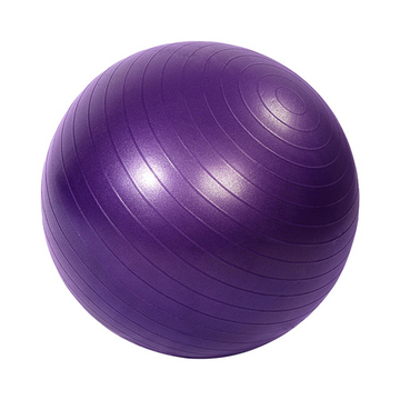 Ballon de yoga épaissie balle de yoga 55 cm gonflable yoga fitness balle d'équilibre pvc épaissi balle de yoga givrée violet